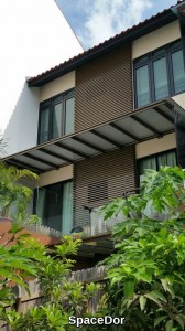 aluminium facade cum composite shelter