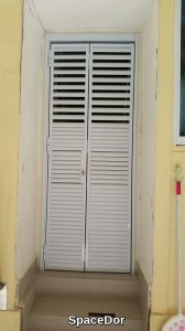 latest deign for aluminium bi-fold louvers door gate