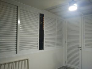 Aluminium louver for balcony and PES