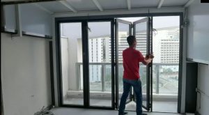 Folding Glass Door for Living Hall Balcony
